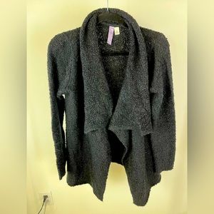 Boutique Black fuzzy cardigan